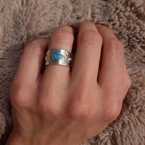 Kingman Turquoise Nugget Ring